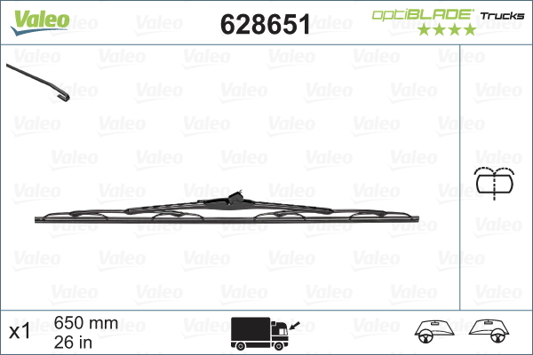 Wischblatt - 628651 VALEO