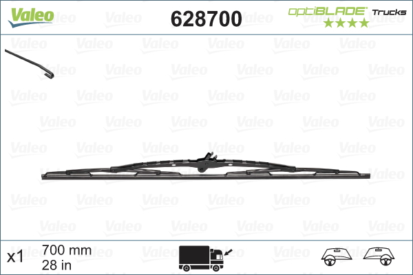 Wiper Blade - 628700 VALEO