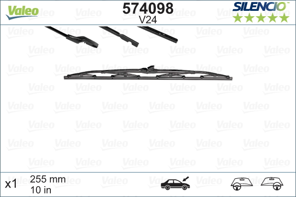 Wiper Blade - 574098 VALEO