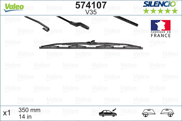Щетка стеклоочистителя - 574107 VALEO