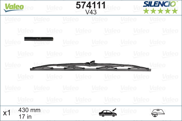 Щетка стеклоочистителя - 574111 VALEO