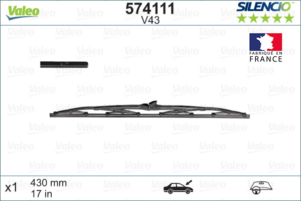 Щетка стеклоочистителя - 574111 VALEO