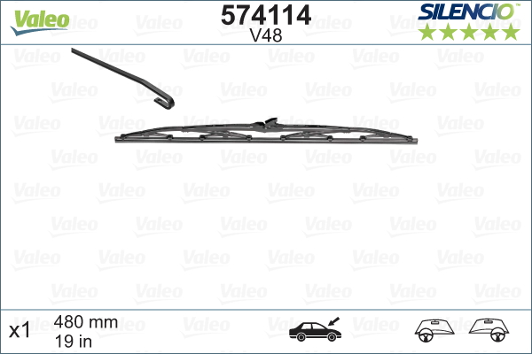 Wiper Blade - 574114 VALEO