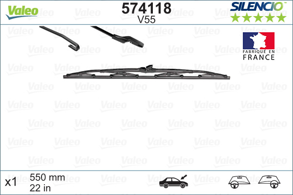 Щетка стеклоочистителя - 574118 VALEO