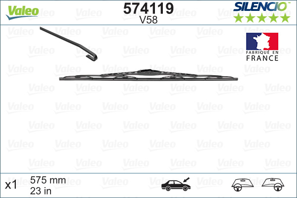 Wiper Blade - 574119 VALEO