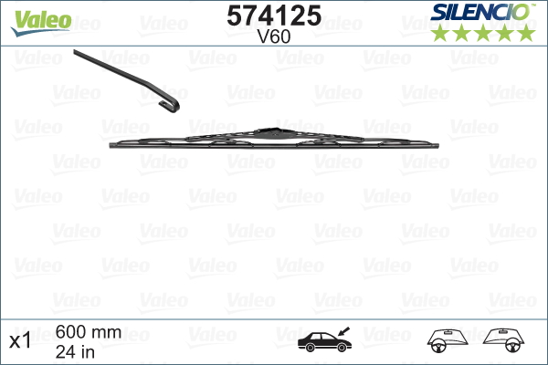 Щетка стеклоочистителя - 574125 VALEO