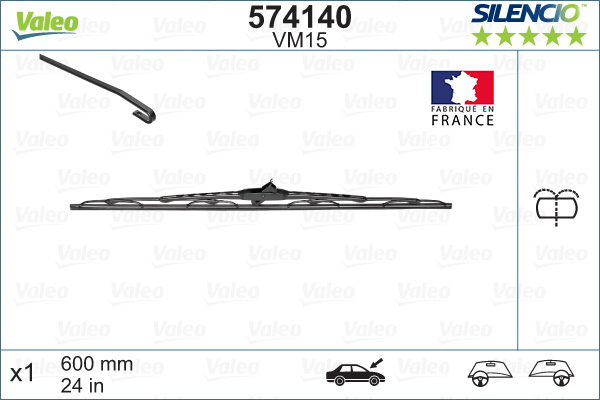 Wiper Blade - 574140 VALEO