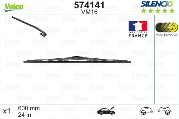 Wiper Blade - 574141 VALEO