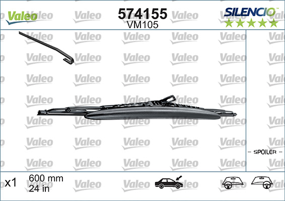 Щетка стеклоочистителя - 574155 VALEO