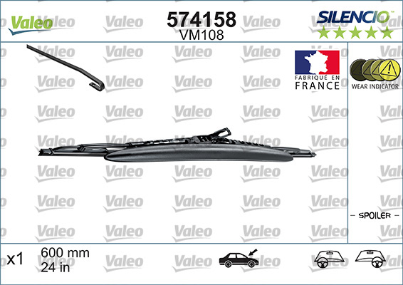 Щетка стеклоочистителя - 574158 VALEO
