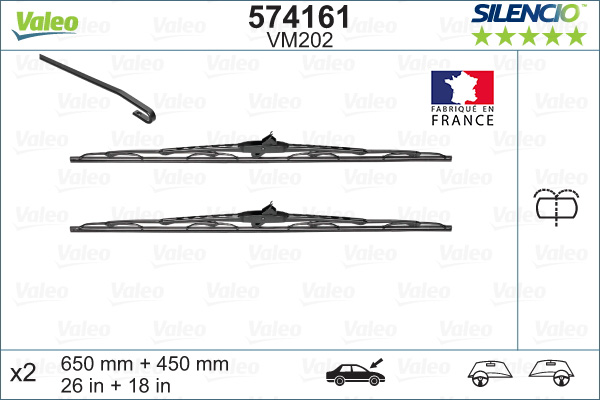 Wiper Blade - 574161 VALEO
