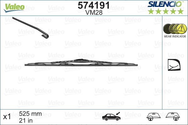 Wiper Blade - 574191 VALEO
