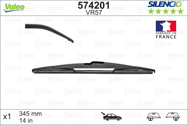 Wiper Blade - 574201 VALEO