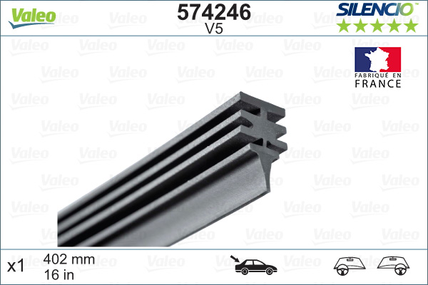 Резинка стеклоочистителя - 574246 VALEO