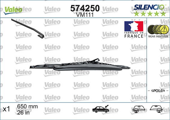 Щетка стеклоочистителя - 574250 VALEO