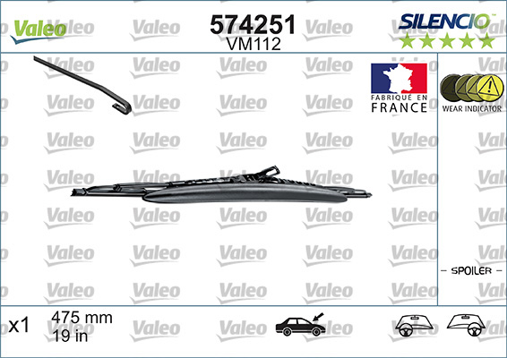 Wiper Blade - 574251 VALEO