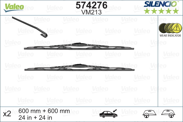 Щетка стеклоочистителя - 574276 VALEO