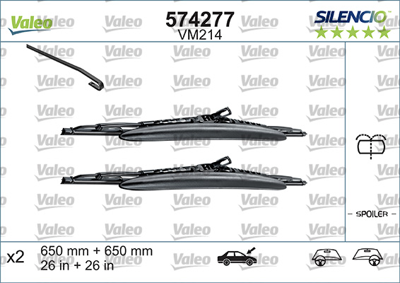 Wiper Blade - 574277 VALEO