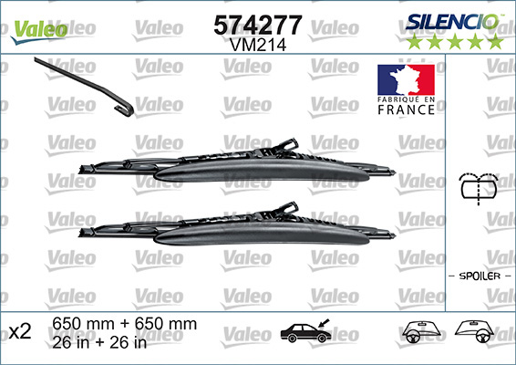 Wiper Blade - 574277 VALEO