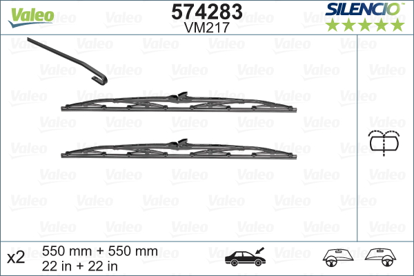 Щетка стеклоочистителя - 574283 VALEO