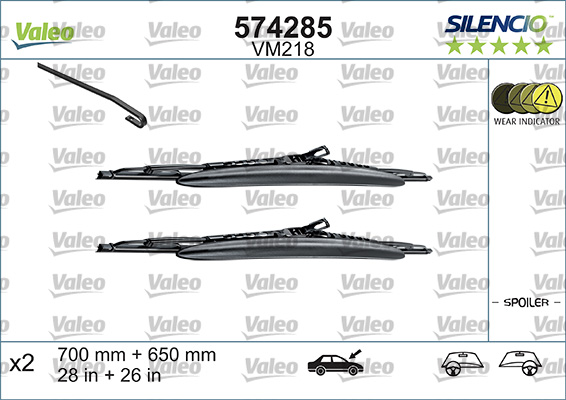 Wiper Blade - 574285 VALEO