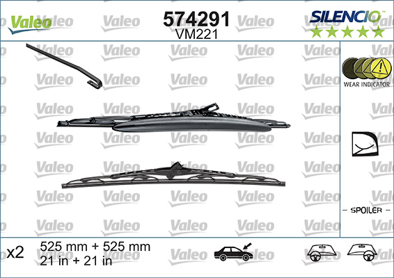 Wiper Blade - 574291 VALEO