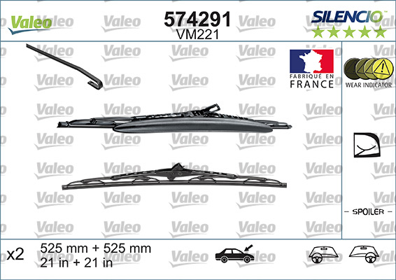 Wiper Blade - 574291 VALEO