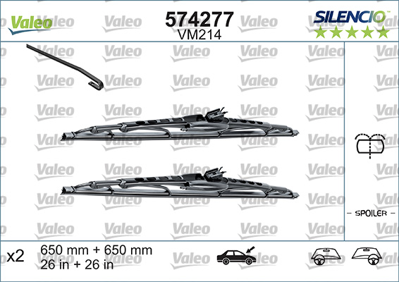 Wiper Blade - 574292 VALEO