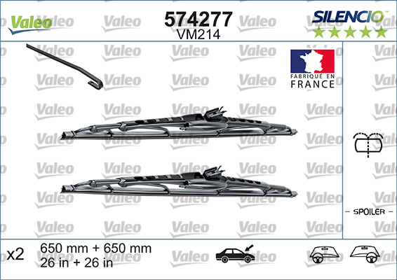 Wiper Blade - 574292 VALEO