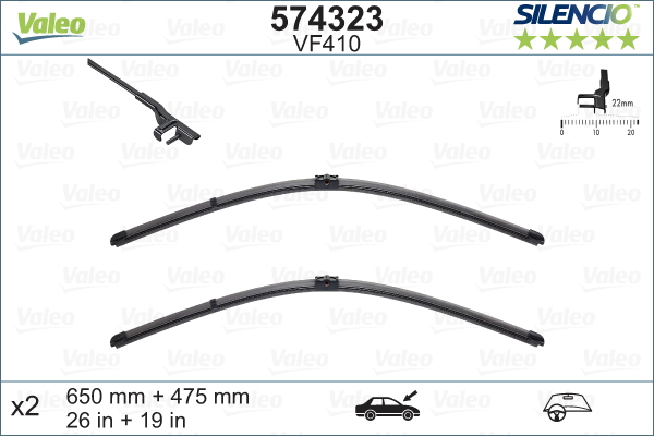Wiper Blade - 574323 VALEO