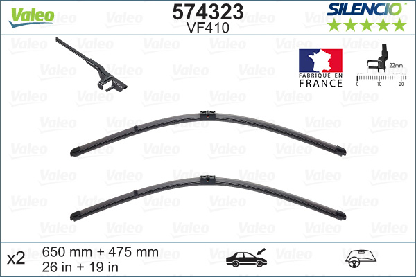 Wiper Blade - 574323 VALEO