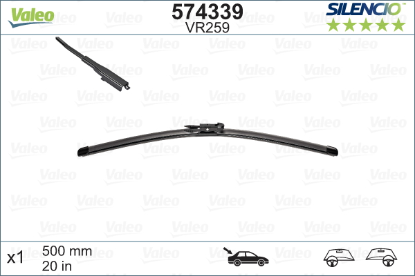 Wiper Blade - 574339 VALEO