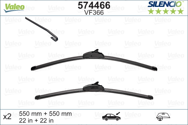 Щетка стеклоочистителя - 574466 VALEO