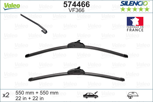 Щетка стеклоочистителя - 574466 VALEO