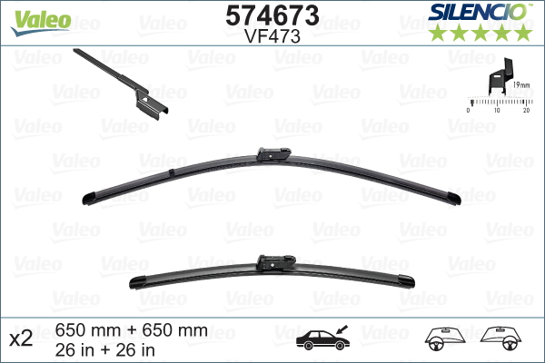 Щетка стеклоочистителя - 574673 VALEO