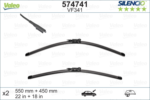 Wiper Blade - 574741 VALEO
