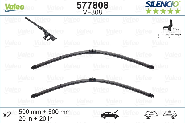 Щетка стеклоочистителя - 577808 VALEO