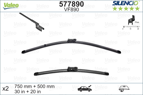 Щетка стеклоочистителя - 577890 VALEO