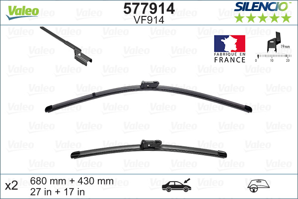 Wiper Blade - 577914 VALEO
