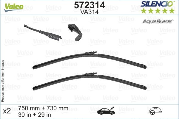 Wiper Blade - 572314 VALEO