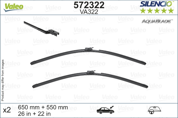 Щетка стеклоочистителя - 572322 VALEO