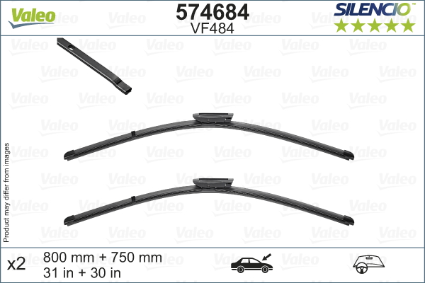 Wiper Blade - 574684 VALEO