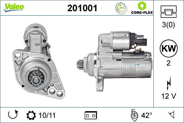 Starter - 201001 VALEO