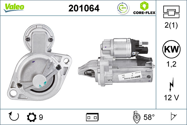 Starter - 201064 VALEO