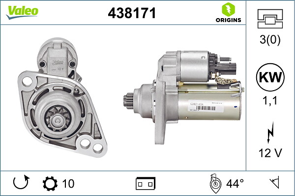 Starter - 438171 VALEO