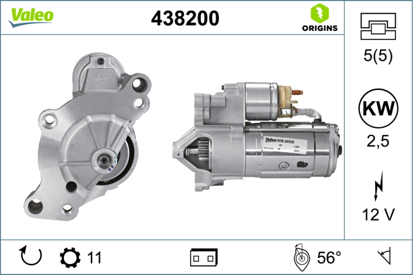 Starter - 438200 VALEO