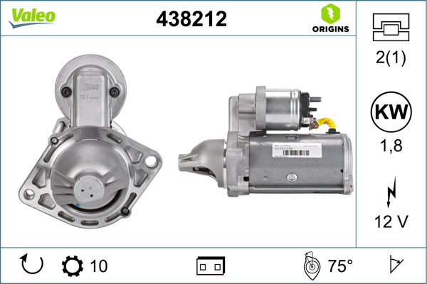 Starter - 438212 VALEO