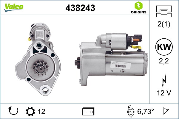 starteris - 438243 VALEO