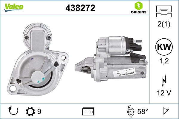 Starter - 438272 VALEO
