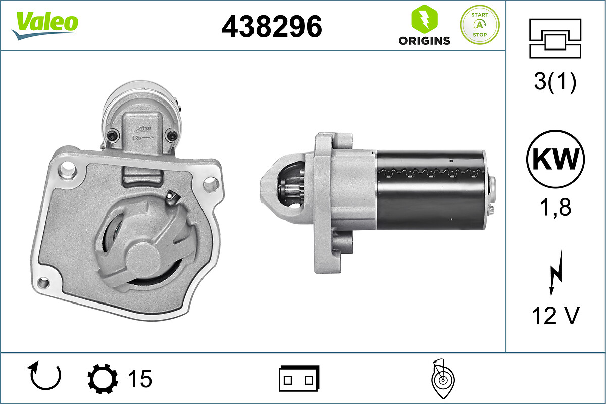 Starter - 438296 VALEO